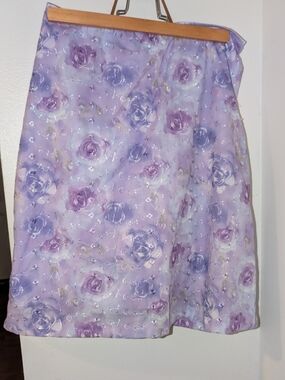 Lavender Floral 90s/Y2K Skirt
